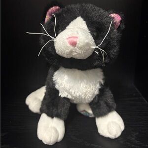 NEW FEB 2026 GANZ Webkinz Black and White Cat Plush Only *No Tag*